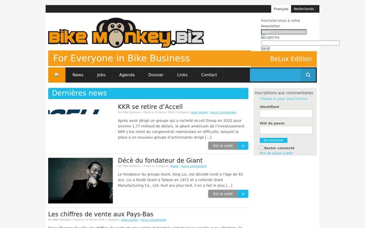 Screenshot of bikemonkey.biz
