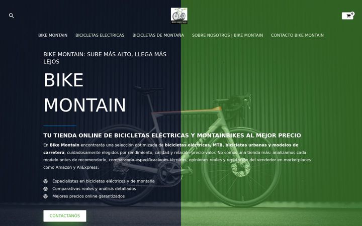 Screenshot of bikemontain.shop