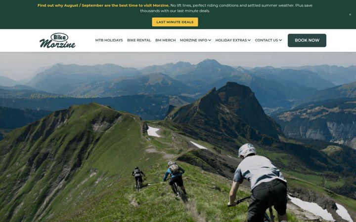Screenshot of bikemorzine.com
