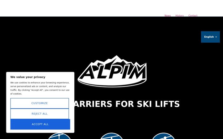 Screenshot of bikeonlift.com
