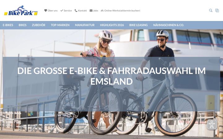 Skærmbillede af bikepark24.de