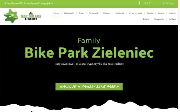 Snimka zaslona za bikeparkzieleniec.pl