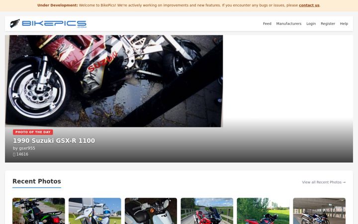 Screenshot of bikepics.com