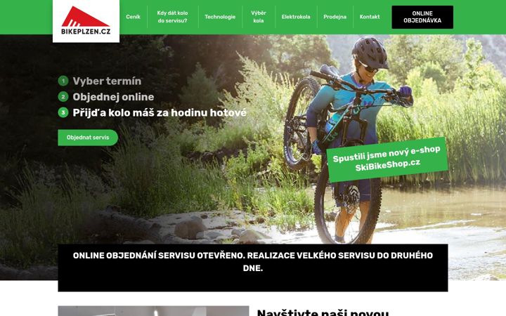 Screenshot of bikeplzen.cz