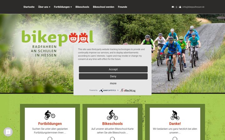 Screenshot of bikepoolhessen.de