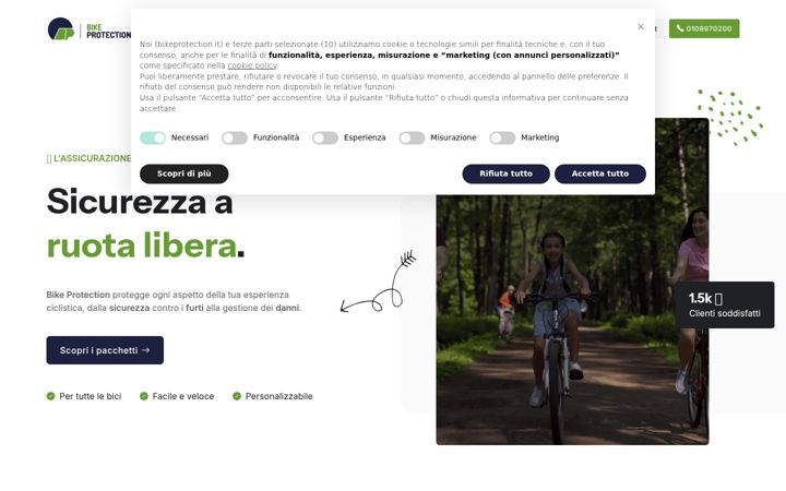Screenshot of bikeprotection.it