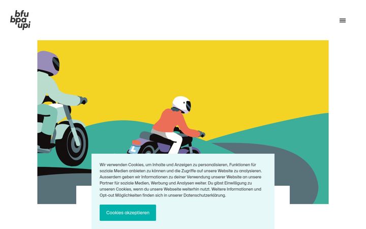 Screenshot of biker-challenge.ch