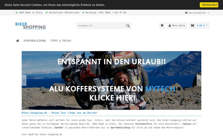 Screenshot of biker-shopping.de