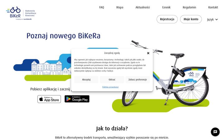 Snimka zaslona za bikerbialystok.pl