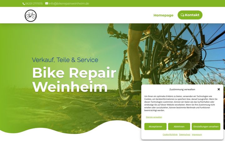 Screenshot van bikerepairweinheim.de