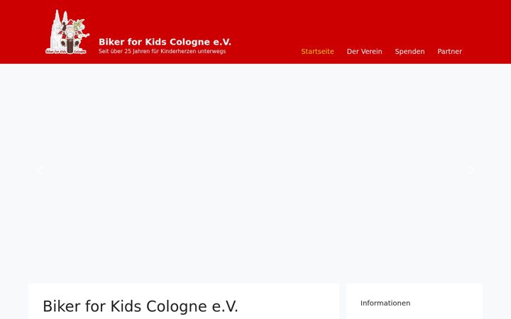 Screenshot of bikerforkids-cologne.de