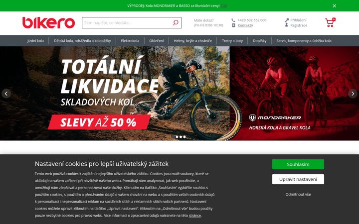 Screenshot of bikero.sk