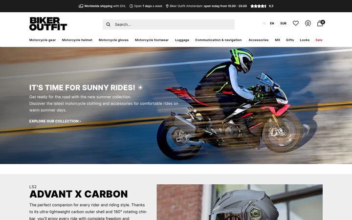 Screenshot of bikeroutfit.nl