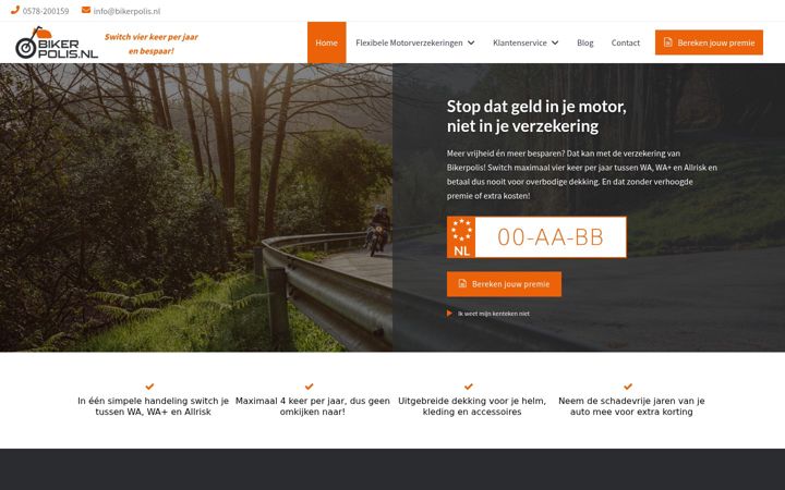 Screenshot of bikerpolis.nl