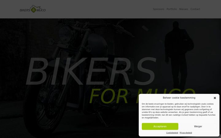 Screenshot of bikers4muco.be