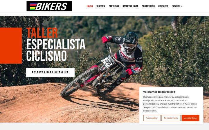 Screenshot of bikerslleida.com