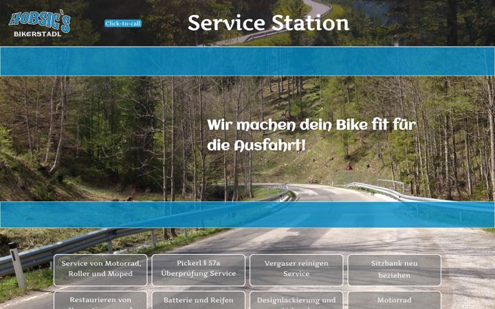 Screenshot of bikerstadl.at