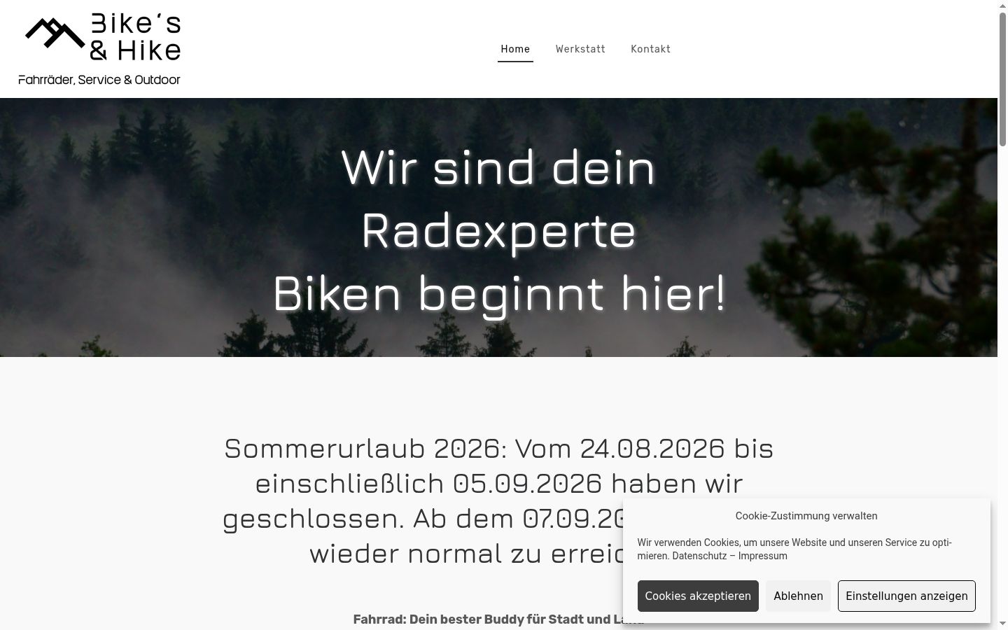 Screenshot van de toestemmingsbanner zoals getoond vóór enige interactie