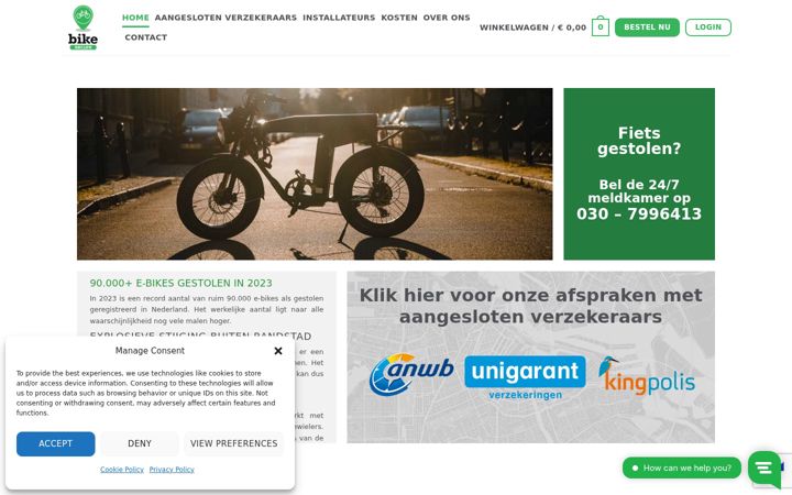 Screenshot of bikesecure.nl