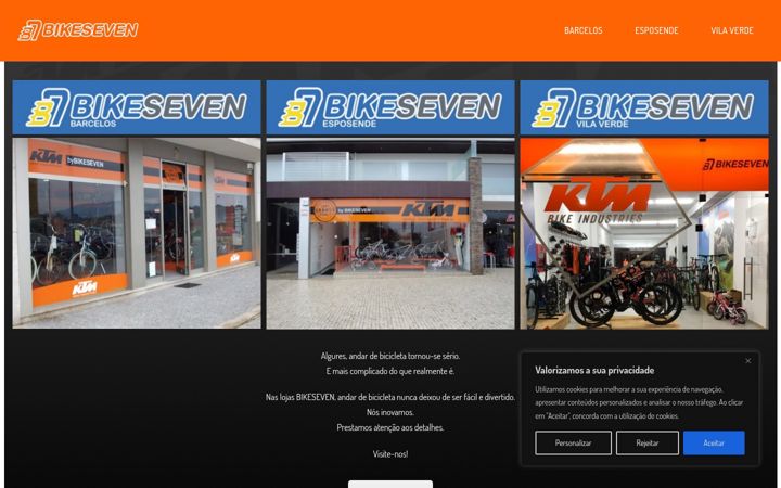 Screenshot του bikeseven.pt