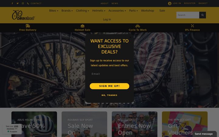 Екранна снимка на bikesheduk.com