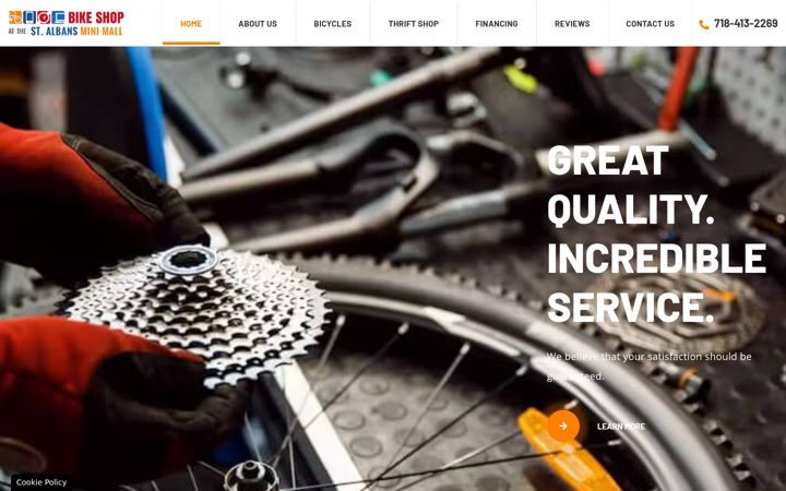 Screenshot of bikeshopatminimall.net