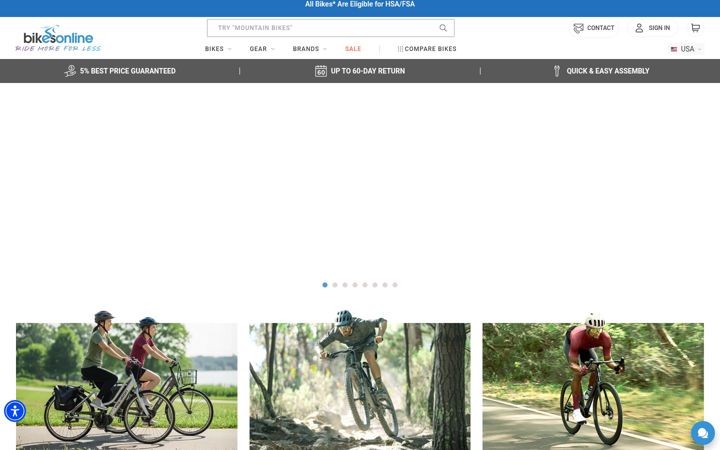 Zrzut ekranu bikesonline.com