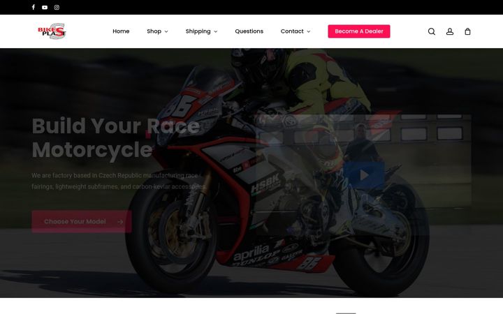 Screenshot of bikesplast.eu