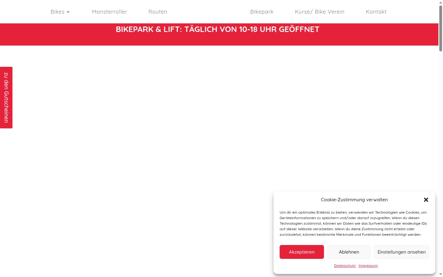 Sutikimo reklamjuostės, rodytos prieš bet kokią sąveiką, ekrano kopija