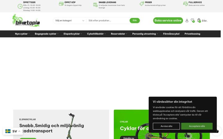 Screenshot of biketopia.se