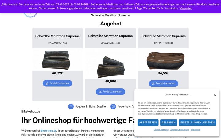 Skärmbild av biketoshop.de