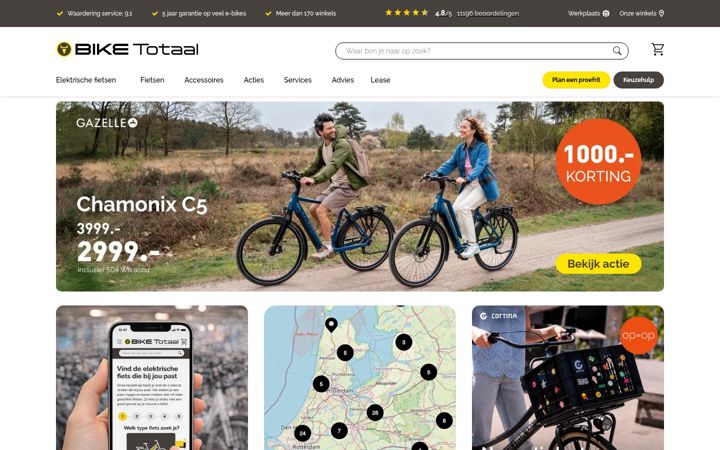 Skærmbillede af biketotaal.nl