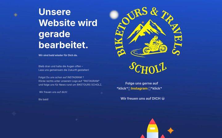 Screenshot of biketours-scholz.de