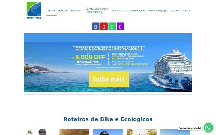 Екранна снимка на biketoursnomundo.com.br