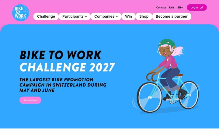 Ekrānuzņēmums no biketowork.ch