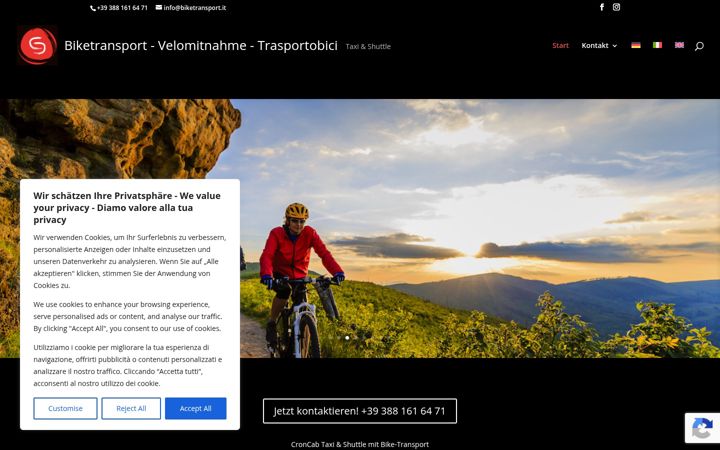 Screenshot of biketransport.it