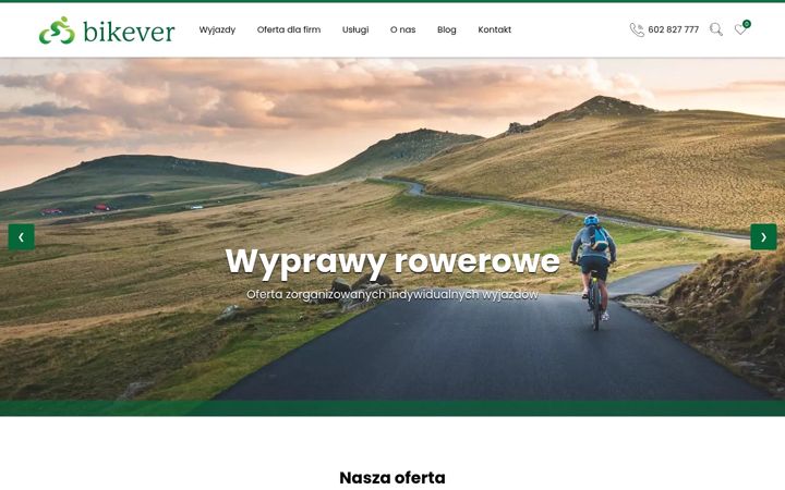 Screenshot of bikever.pl