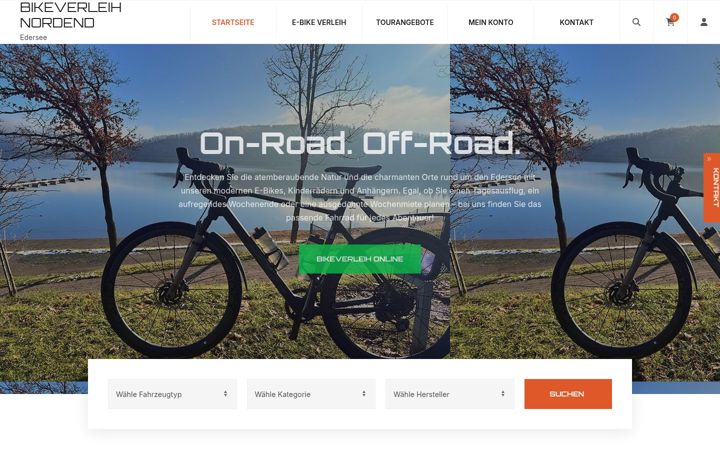 Skärmbild av bikeverleih-edersee.de