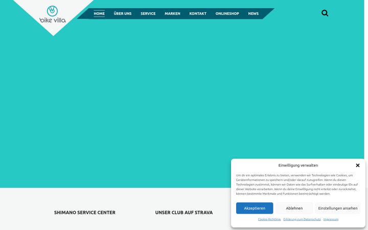 Screenshot of bikevilla.de