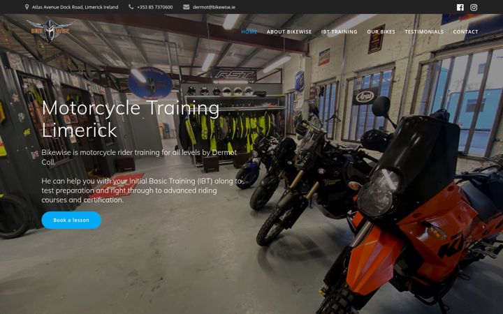 Screenshot of bikewise.ie