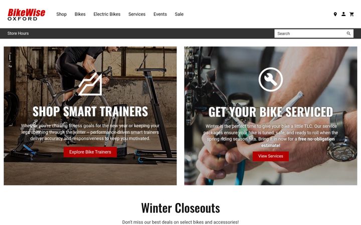 Screenshot of bikewiseoxford.com
