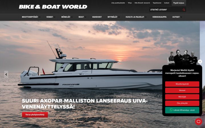 Screenshot of bikeworld.fi