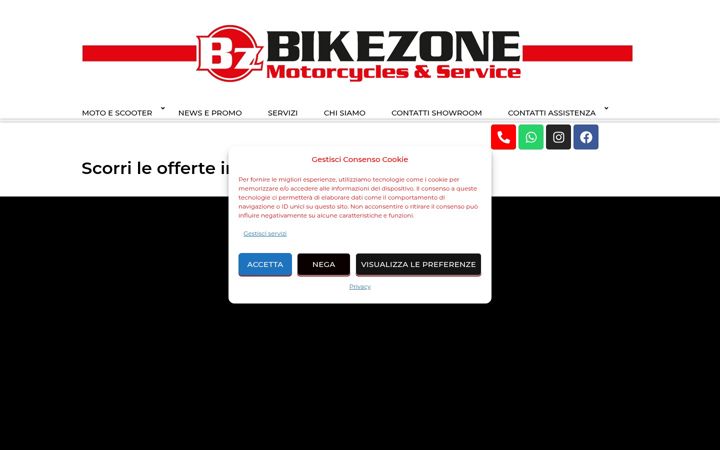 Skærmbillede af bikezone.it