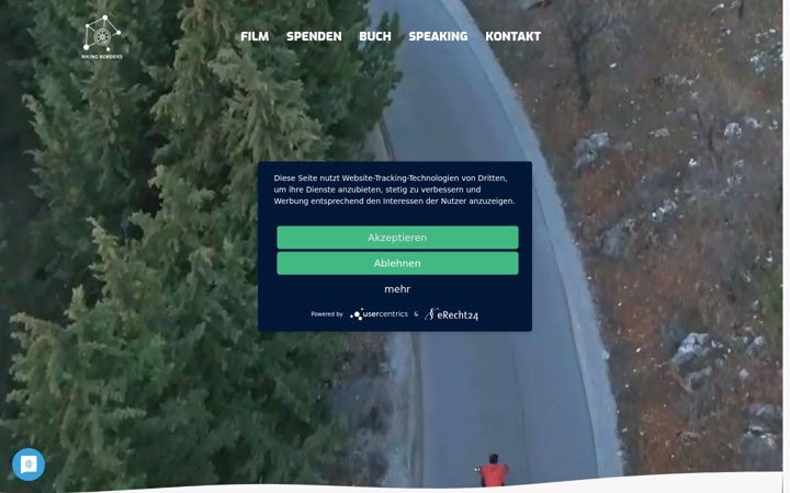 Screenshot of bikingborders.com