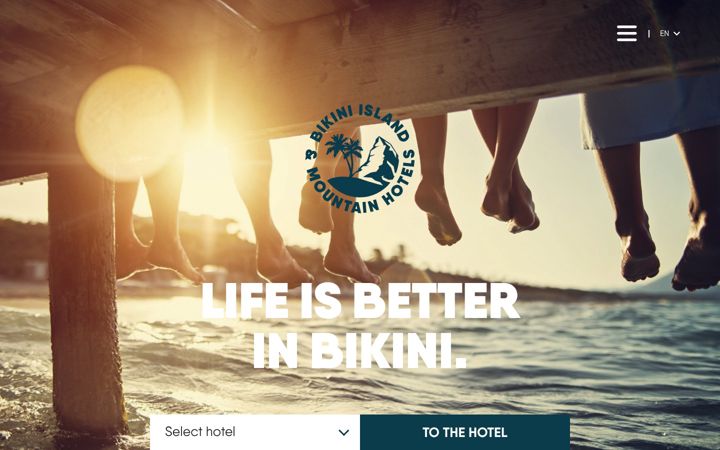 Screenshot of bikini-hotels.com