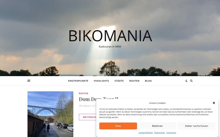 Skärmbild av bikomania.de