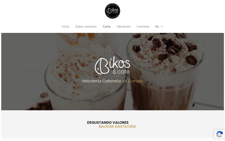 Screenshot of bikosycafe.com