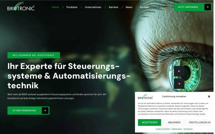 Screenshot of bikotronic.de