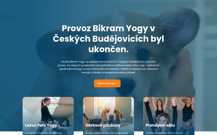 Skærmbillede af bikramyogacb.cz