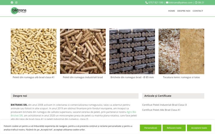 Screenshot of biktrans.ro
